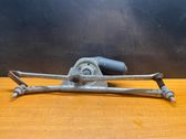 Front wiper linkage and motor