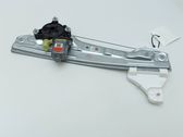 Rear door window regulator with motor
