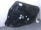 Rear door window regulator with motor