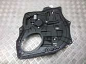 Rear door window regulator with motor