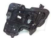 Rear door window regulator with motor