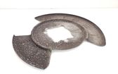 Rear brake disc plate dust cover