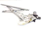 Rear door window regulator with motor