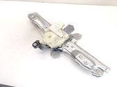 Rear door window regulator with motor