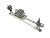 Front wiper linkage and motor