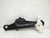 Rear door window regulator with motor