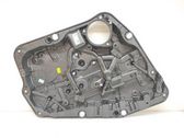Rear window lifting mechanism without motor