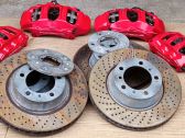 Bremsscheiben und Bremssättel eingestellt