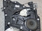 Rear door window regulator with motor