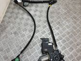 Rear door window regulator with motor