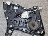 Rear door window regulator with motor