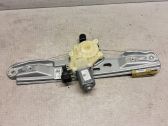 Rear door window regulator with motor