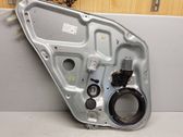 Rear door window regulator with motor