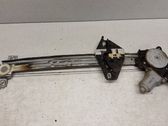 Rear door window regulator with motor