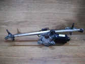 Front wiper linkage and motor