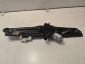 Rear door window regulator with motor