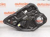 Rear door window regulator with motor