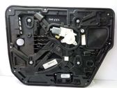 Rear window lifting mechanism without motor