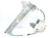 Rear door window regulator with motor