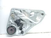 Rear door window regulator with motor