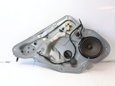 Rear window lifting mechanism without motor