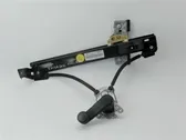 Rear door window regulator with motor