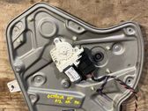 Rear door window regulator with motor