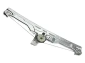 Rear door window regulator with motor