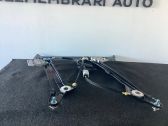 Rear door window regulator with motor