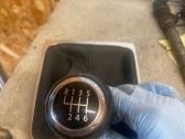 Gear lever shifter trim leather/knob