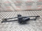 Front wiper linkage and motor