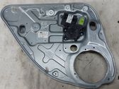 Rear door window regulator with motor