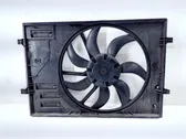 Radiator cooling fan shroud