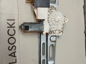 Rear door window regulator with motor