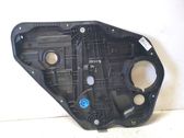 Rear window lifting mechanism without motor
