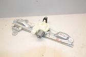 Rear door window regulator with motor
