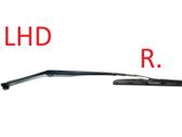 Front wiper blade arm