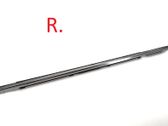 Front door glass trim molding