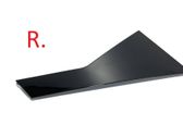 Rear door glass trim molding