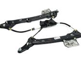 Rear door window regulator with motor