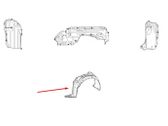 Front wheel arch liner splash guards