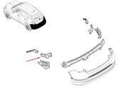 Rear bumper mounting bracket