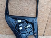 Rear door window regulator with motor