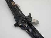 Rear door window regulator with motor