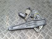 Rear door window regulator with motor