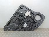 Rear door window regulator with motor