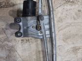 Front wiper linkage and motor