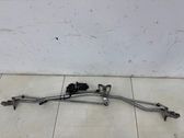 Front wiper linkage and motor