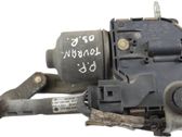Front wiper linkage and motor