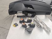 Airbag set with panel
